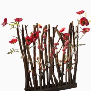 Raam decoratie houten stokken