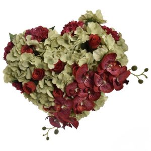 HORTENSIA ORCHIDEE ROOS HART 40X50CM GROEN