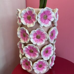 Vaas madelief roze
