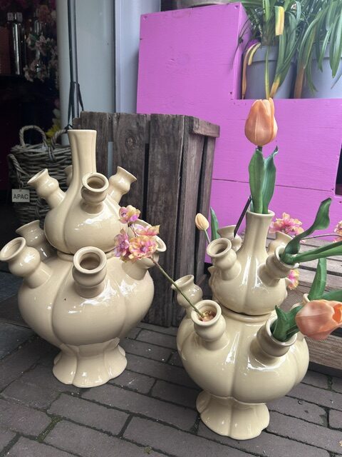 Tulpenvaas beige L - Afbeelding 1