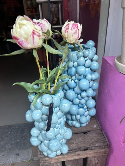 Bubbelvaas blauw L - Afbeelding 1