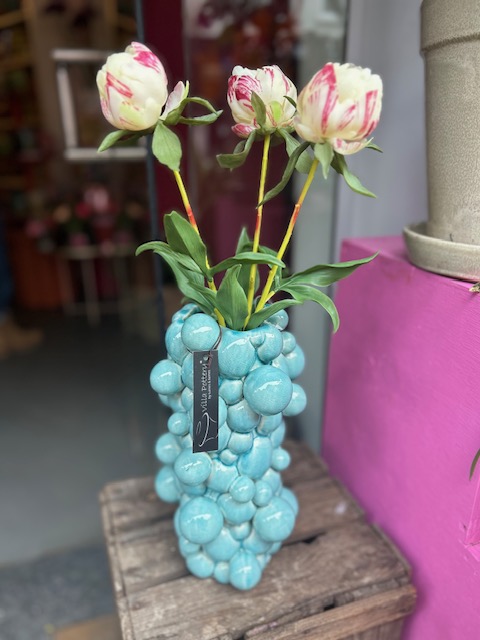Bubbelvaas blauw M