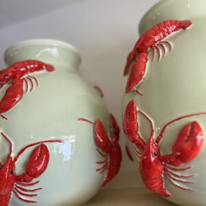 Vaas mint groen met krab XL